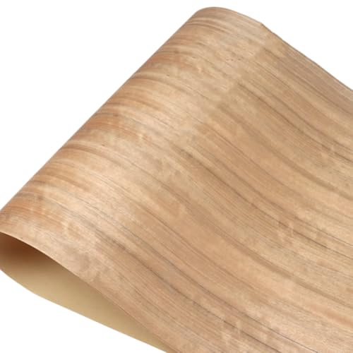 Plaque de placage en bois de noyer de 0,25 mm de large, 2,5 x 0,58 m, idéale pour les projets de bricolage, les retouches murales, la décoration de porte d'armoire et la rénovation de meubles