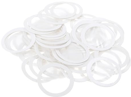 CATIEBYE Kazoo Flötenmembranen Transparente Kazoo Flötenzubehörteile 50 Stück aus ABS Praktische und Einfach zu Lagernde für Flötenprofis und Musiker