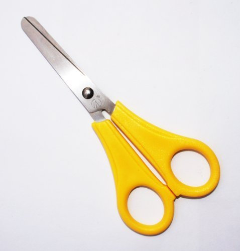 Kids- Sicher, 5-Zoll 13cm stumpfe Spitze Schere, Farbe kann variieren