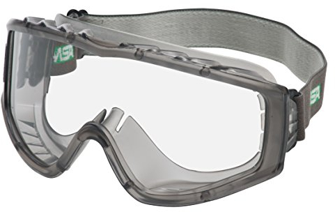 MSA Safety FlexiChem flexible Vollsichtbrille EN166 - Chemische Schutzbrille mit Azetat-Scheibe für hohe chemische Beständigkeit Korbbrille
