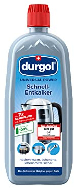 Durgol universal power snabb avkalkningsmedel – kalkborttagare för alla hushållsapparater – tysk version – 2 x 750 ml