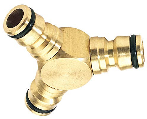 1/2 Male Y Splitter Piece Brass Three Way Garden Hose Male Quick Connector