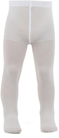 AQUILONE Collant Tesoro, Calzamaglia Neonata a Tinta Unita Tessuto Jacquard con Fantasia Floreale Effetto Pizzo, Collant per Cerimonia - Made in Italy