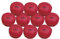 Lisaro Wurfball 10er Set aus Leder 80gramm weiß. oder 80gramm rot Wurf Ball – Schlagball ideal für Bundesjugendspiele für Schulen, Vereine und Wettkämpfe, Wurfübungen