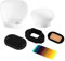 Easy Hood Diffusore Flash Kit di accessori per Flash Speedlite con Softbox Diffusore Adattatore magnetico universale per Flash Canon, Nikon, Sony, Godox Speedlight