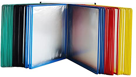 An der Wand montierter Aktenhalter, hängender Wandakten-Organizer, Flip-Chart-Ständer, magnetischer Dokumentenhalter im A4-Letter-Papierformat, an der Wand montierter Display-Aktenhalter, 13 x 9 x 13,