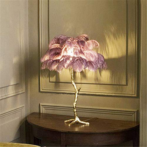 FARUTA Lampadaire Plume Lampe de Table Palmier Stand Lumière Éclairage intérieur Maison Déco Art Lampes de Chevet Salon Lampe de Table Lampadaire