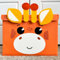 QUOKKA Baul Juguetes Infantil - Cesta Almacenaje Juguetero - Organizador Juguetes Infantil 40x30x25 cm - Giraffa Caja de Almacenamiento Tela para Niños - Plegable - Asas - Tapa Abatible