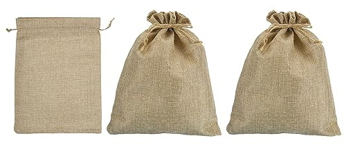 PATIKIL 20 x 15 cm myntväska för pengar, 3-pack bankinsättningsbyte transitväskor kassaväska med dragsko valutaväskor presentväska stil 3, beige