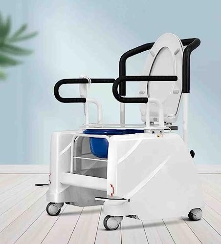 PRUJOY Sedile WC Elettrico rialzato per WC Elettrico per Anziani Sedia da Toilette per WC con braccioli per Assistenza al Sollevamento WC per Anziani