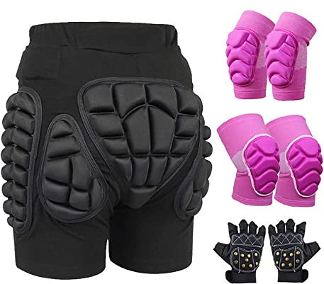 Gepolsterte 3D-Hüftschutz-Shorts, 3Ski-Hüftpolster For Kinder, Schutzausrüstung For Skifahren, Hüftpolster Gepolstertes Anti-Drop-Skating-Hüftschutzkissen, Sportschutz 3d shorts ( Color : C1 , Size :