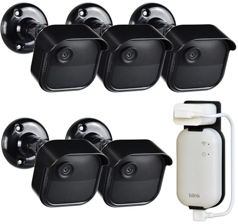 GoHonor Blink Outdoor-Kamera-Halterungen der 4. Generation, wetterfestes Schutzgehäuse und 360 Grad verstellbar, mit Sync-Modul-Wandhalterung (Blink-Kamera ist Nicht im Lieferumfang enthalten)