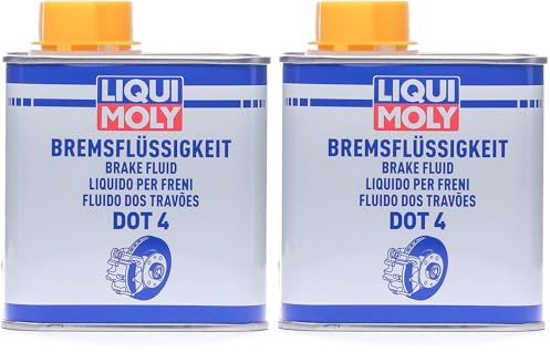 LIQUI MOLY Liquido per i freni DOT 4 | 500 ml | Liquido dei freni | SKU: 3085 (Confezione da 2)