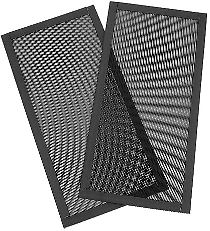 Yardenfun Leichte Lüfterabdeckung Aus PVC-Material mit Staubfilter Gehäuselüfter Schwarz 12 X cm