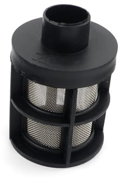 TVKSIPAR 25 Mm Luft, Passend for Diesel-Standheizung, Ansaugfilter, Schalldämpfer, ABS Und Metallnetz, Passend for PKW, LKW, Van, Wohnmobil, Schwarz A