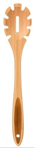 LorisArm 12.5 Bamboo Spaghetti Server Spoon, Wooden Pasta Fork Spoons Wood Noodle Spoon.