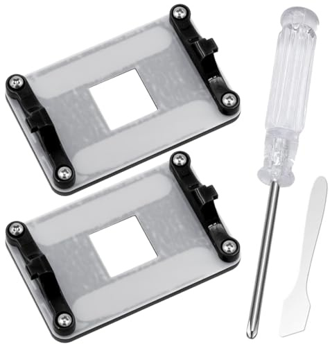 GATSUZG 2er-Pack für AM5 CPU-Rückplatte & Kühlerhalterung für AMD-Mainboards (X870/X670/B650/A620), Lüfter-Kühler-Halterung für Wasser und Luftkühlung, inkl. Befestigungsschrauben, mit Schraubendreher