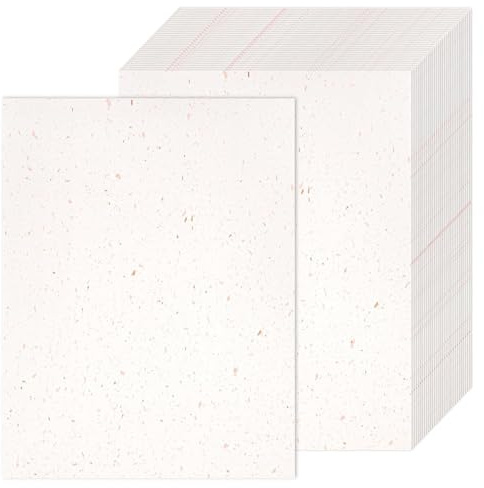 ZHYOPING A6 White Cardstock Postcard Paper 100 Sheets, 250gsm Thick Kraft Card with Gold Foil, 15x10cm Blank Cards for DIY Crafts, Invitations, Wedding, Greeting & Thank You Cards