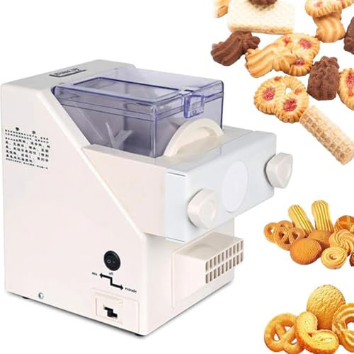 GHRERTX Macchina for Fare Biscotti, Macchina for Fare Biscotti Automatica da 180 W, velocità 50-60 Giri/min, 8 ugelli sostituibili, Uniforme Veloce, for Negozio di Dolci, Cucina, Hotel