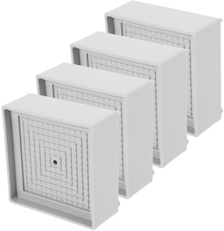 Zerodeko 4pcs Heavy Duty Bed Leg Risers and Furniture Height Extenders, 3.5cm Square Table Riser Blocks for Desks, Chairs, Washing Machines, and Coffee Tables, Sturdy Non-slip Base Pads for Home Use