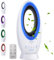 Echos®- 2-in-1 Design Akku Turmventilator Standventilator mit Fernbedienung kabellos - Akku- oder Strombetrieb - Leiser Ventilator Tischventilator oszillierend - Fernbedienung LED Beleuchtung