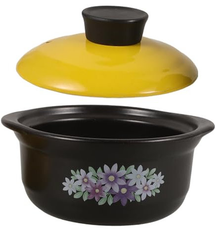 Warmhm Casseruola Di Terracotta Per Stufato Pentola Da Cucina in Terracotta Pentola Per Stufati Da Uso Domestico Casseruola Per Alimenti