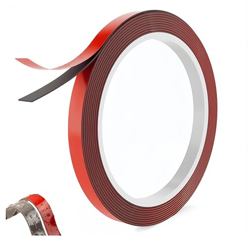 Aifrymne Heavy Duty Double Sided Tape - Waterproof Mounting Adhesive Tape, 10mm x 3m,Strong Acrylic Foam Tape for Car, Home, and Office Indoor & Outdoor Use, Holds Up to 3 lbs per 2 Inches