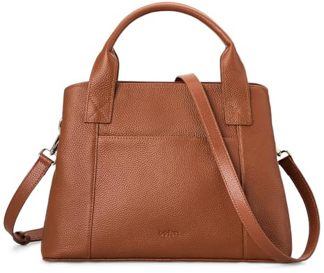 befen Handtasche aus echtem Leder für Damen, klein, weich, Umhängetasche, Schultertasche, Geldbörse mit Reißverschluss