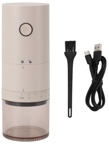 Grinder de café de barr électrique USB rechargeable 38 Paramètres de mouture réglables Moulin à café de café portable pour le bureau à domicile Abs Sus Matériaux