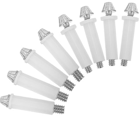 Yardenfun 8 Pezzi Kit Ferramenta per Porta a Doppia Pieghevole 8 Pezzi Perni Regolabili 3/8 e 7/16 Pollici, Accessori per Ferramenta Armadio a Soffietto, Staffe Perni Inferiori per