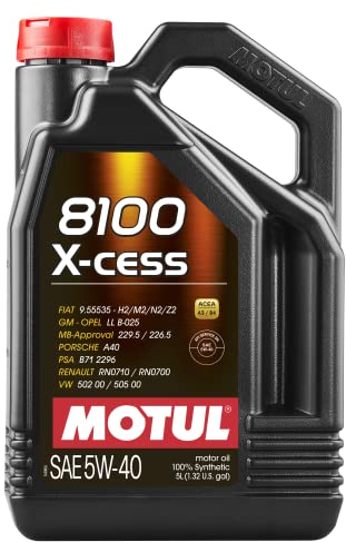 Motul Huile de Moteur 8100 X-Cess 102870-5 W-40-5 litres