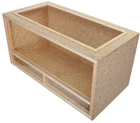 REPITERRA Holz Terrarium 100x50x50cm für Schildkröten Belüftung oberhalb