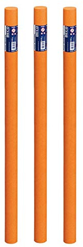 Beco - PoolNoodle Compact - PoolNudel Pool Nudel Noodle - Aqua Fitness 160cm x 7,5cm (orange, 3 Poolnudeln)