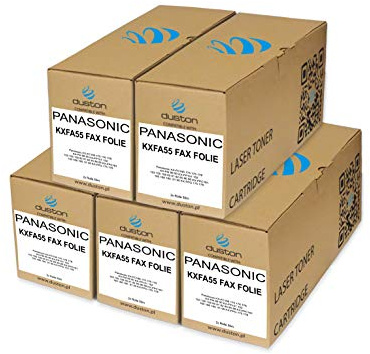 duston 10x KXFA55, KX-FA55 Fax Foil Compatible avec Panasoniic KX-FC166 175 176 178 KX-FM 89 90 KX-FP151 152 153 155 158 80 81 82 85 86 88 KX-FPC161 165 168 185 91 PGF 95 KX-F