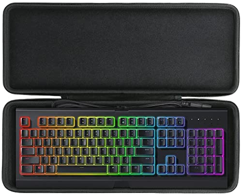 co2CREA Harte Tastatur reiseschutzhülle Etui Tasche für Razer cynosa V2 /Cynosa Chroma/BlackWidow V3 Pro/huntman Elite/Ornata V2 /huntman V2 Mechanical Gaming Tastatur