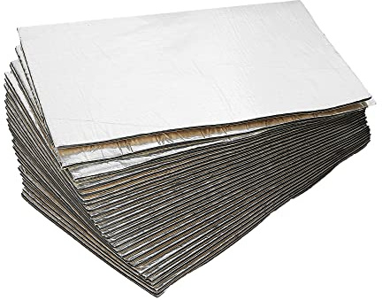 sourcing map 27 Stücke 197mil 5mm 43.4sqft Hitze Schalldämpfende Dämmmatte Schalldämpfer Isoliermatte für Auto 20x12