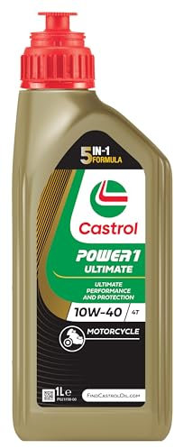 Castrol POWER1 ULTIMATE 4T 10W-40 Motorcycle Oil 1L, Gold