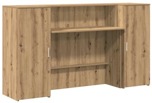 vidaXL Mostrador de recepción Roble artisian 180x50x103,5 cm