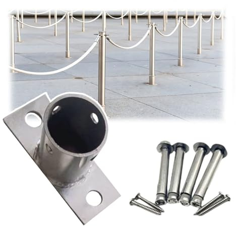 Fence Post Support,Pergola Brackets,Stainless Steel Deck Anchor Base, Mailbox Column Support Bracket/Fence Post Flange Base for Concrete Wooden Floors