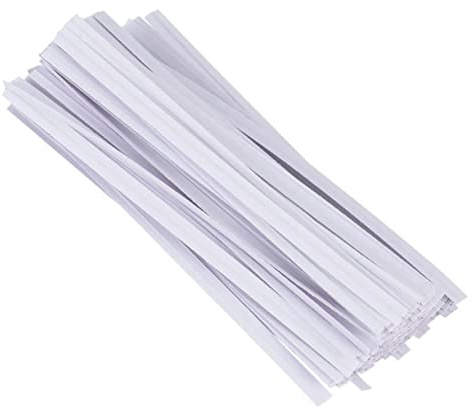 jojofuny White Paper Tie Wrapping Paper Tie Wrapped Iron Wire Heavy Duty Packaging Tape