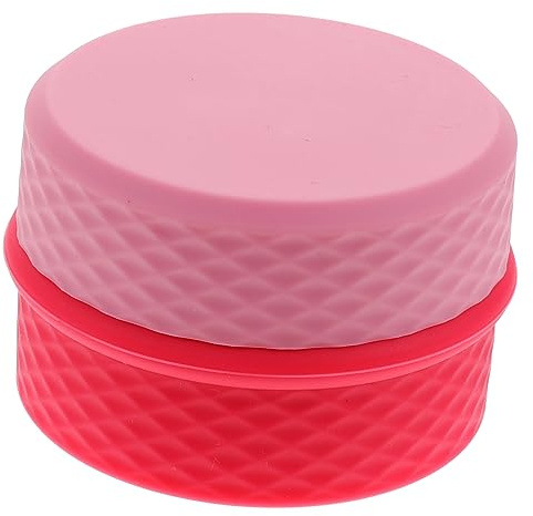 Healvian Boîte De Rangement Crème Silicone Portable Compartiments Étanche Avec Cuillère Contenants Vides Pour Maquillage Et Cosmétiques Accessoire Voyage Compact Pour Femmes