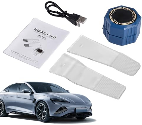 Luz Cortadora de Láminas - Cortador De Bordes Para Película De Ventanilla - Tijeras con Luz de Montaje Magnético para Vinilo de Cristales para Calcomanías en SUV