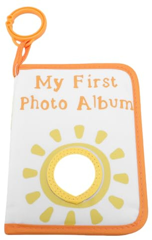 Libro illustrato per il primo bambino, Album De Fotos Para Bebe 7,1 x 5,5 pollici Tessuto morbido e sicuro Caratteristiche educative Libro dei ricordi per neonati e bambini piccoli