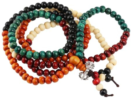 damsmycken Buddhiststräng 216 sandelträpärlor 6 mm diameter män kvinnor träarmband halsband