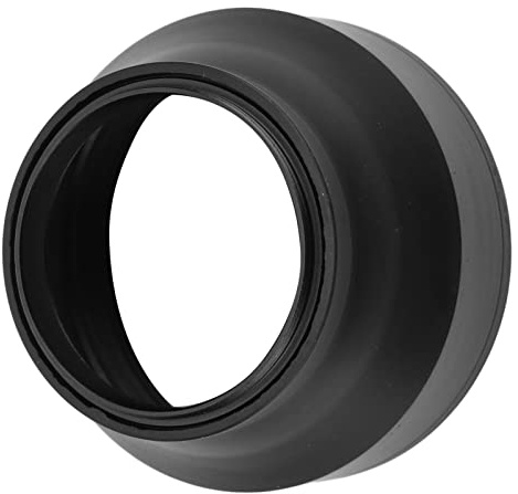 Alomejor Flexibel Kamera Motljusskydd 3 ändamål Justerbar Gummi Metall Motljusskydd för Motljus Fotografering och Skydd (52 mm)