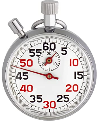TFA Dostmann Mechanische Stoppuhr aus Edelstahl, 38.1022, zur Zeitmessung, für Sportarten (100m Lauf, Schwimmen, Sprints) geeignet