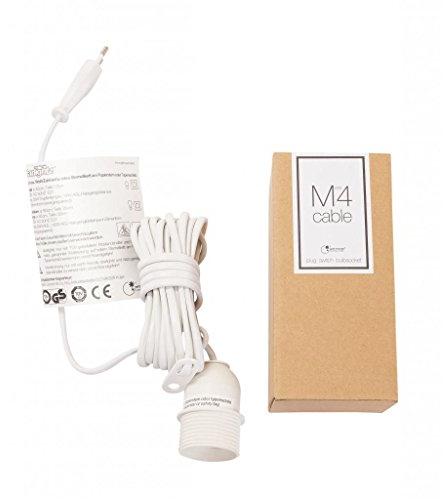 Zubehör für Papiersterne - weiß, inkl. Kabel, Steck