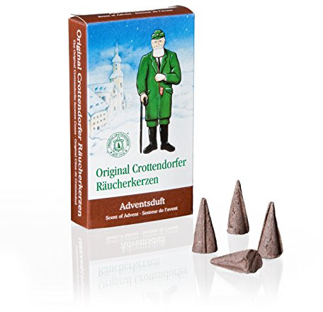 Original Crottendorfer Räucherkerzen 1015 Lot de 24 cônes d'encens Anti-Tabac Senteurs de l'Avent Taille M
