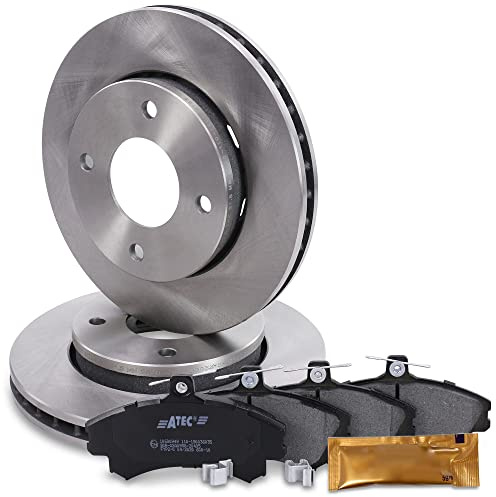 BESTPRICE ATP Bremsenset Vorderachse inkl. Bremsscheiben Belüftet Ø 256 mm +