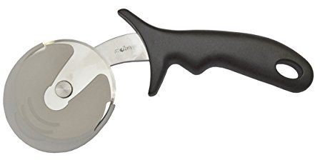Moha 50979 Taglio Coupe-Pizza Acier Inoxydable Gris/Noir 10 x 2 x 27 cm